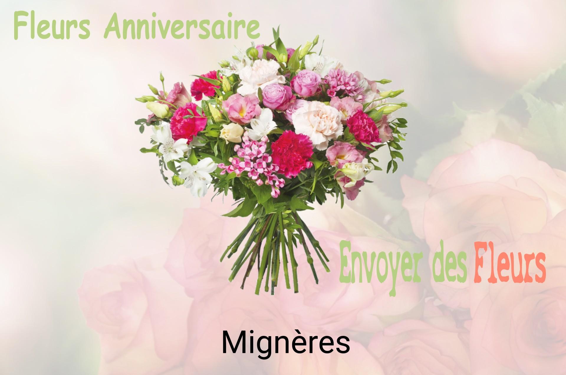 Bouquet de fleurs d’anniversaire livré à Mignères